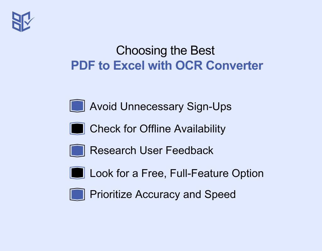 Choosing the Best PDF to Excel with OCR Converter